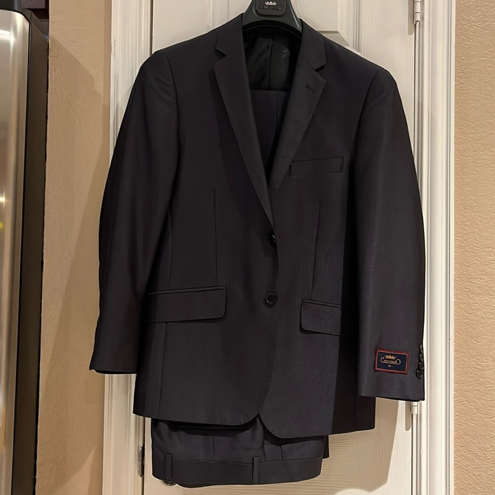 Dark Grey 2-piece / 2 Button Slim Suit (NEW)